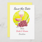 テニスプレーヤーの結婚式の日程を保存しよう 招待状 (正面/裏面)