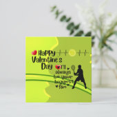 テニスプレーヤーへの愛を込めて バレンタインデーおめでとう シーズンカード (スタンド正面)