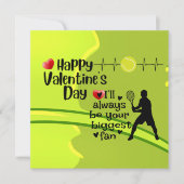 テニスプレーヤーへの愛を込めて バレンタインデーおめでとう シーズンカード (正面)