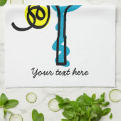 テニスプレーヤーやコーチ用のかわいいキッチンタオル キッチンタオル (折り畳み)