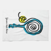 テニスプレーヤーやコーチ用のかわいいキッチンタオル キッチンタオル (横)