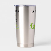 テニスプレーヤーガールテニスガール誕生日 保温保冷タンブラー (右面)