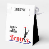 テニスプレーヤーガール誕生日ガールビーフボックス フェイバーボックス (裏面サイド)