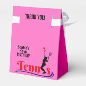 テニスプレーヤーガール誕生日ガールビーフボックス フェイバーボックス (裏面サイド)
