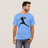 テニスプレーヤースポーツ家族 Tシャツ (正面フル)