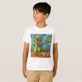 テニスプレーヤーダイノ Tシャツ (正面フル)