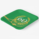 テニスプレーヤーテーマ誕生日 ペーパープレート (傾斜あり)