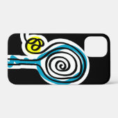 テニスプレーヤー用ブラックiPhone 12ミニケース Case-Mate iPhoneケース (裏面 (横))