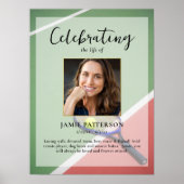 テニスプレーヤー　人生の祭典　写真による葬儀 ポスター (正面)