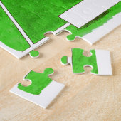 テニスプレーヤー,男性 – パーソナライズされた漫画 ジグソーパズル (側面)