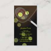 テニスプロ、テニスインストラクター名刺 名刺 (裏面)