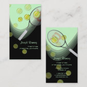 テニスプロ/テニスインストラクターDIY背景色 名刺 (正面/裏面)