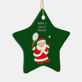 テニスホリデーギフト セラミックオーナメント (右)