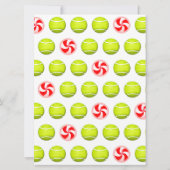 テニスホリデーパーティー招待状 招待状 (裏面)