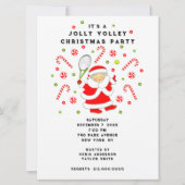 テニスホリデーパーティー招待状 招待状 (正面)