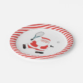 テニスホリデーパーティー紙プレート ペーパープレート (アングル)