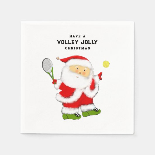 テニスホリデーパーティー スタンダードカクテルナプキン (正面)