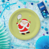 テニスホリデーパーティー ペーパープレート (パーティー)