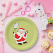 テニスホリデーパーティー ペーパープレート (パーティー)