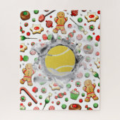 テニスホリユニークデーギフトジグソーパズル ジグソーパズル (縦)