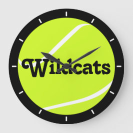 テニスボーカスタムルのチーム名ウォールクロック ラージ壁時計