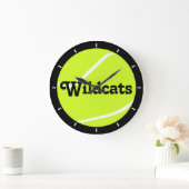 テニスボーカスタムルのチーム名ウォールクロック ラージ壁時計 (ホーム)
