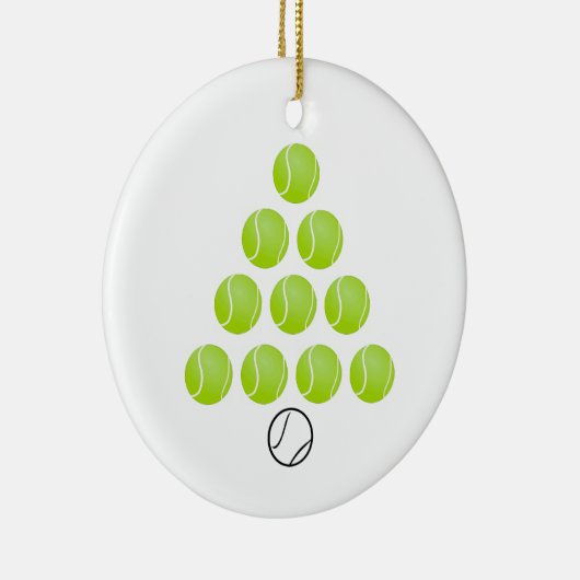 テニスボーパーソナライズされたルクリスマスツリーオーナメント セラミックオーナメント (右)