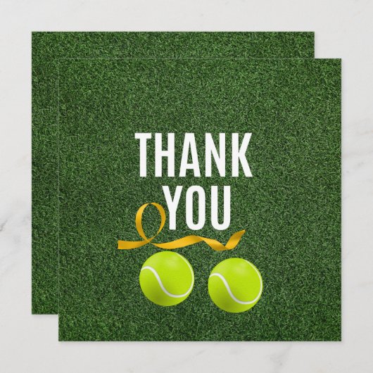 テニスボールありがとうごちそうさま (正面/裏面)