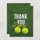 テニスボールありがとうごちそうさま ポストカード (正面/裏面)