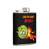 テニスボールおもしろいインフレイズ，スポーツ引用文，ブラック フラスク (右)