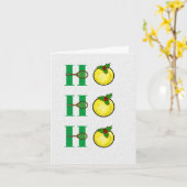 テニスボールおもしろいクリスマスカード カード (黄色い花)