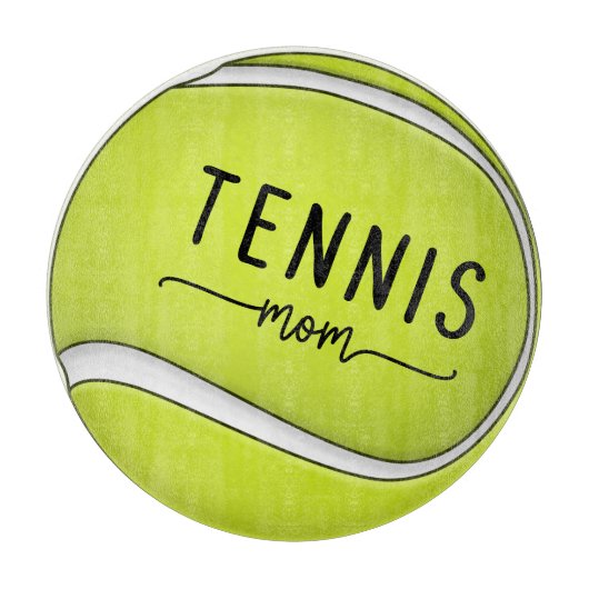 テニスボールお母さんママお母さん カッティングボード (正面)