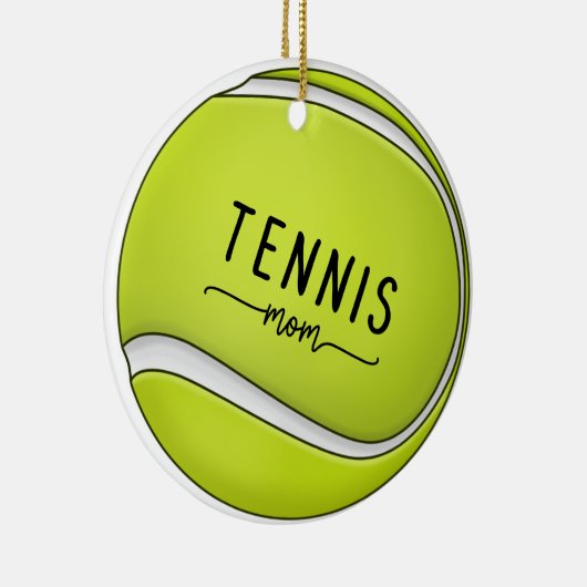 テニスボールお母さんママお母さん セラミックオーナメント (右)