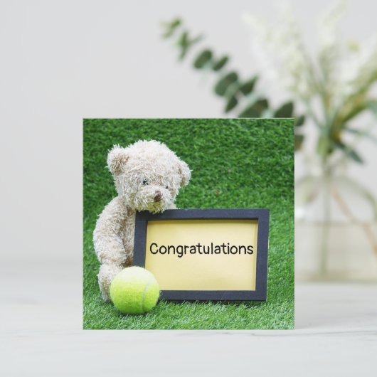 テニスボールでテニスベアーおめでとう (スタンド正面)