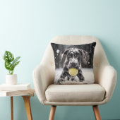 🐕テニスボールで雪の大ダネ🎾の子犬 クッション (椅子)