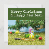 テニスボールとオーナメント シーズンカード (正面)