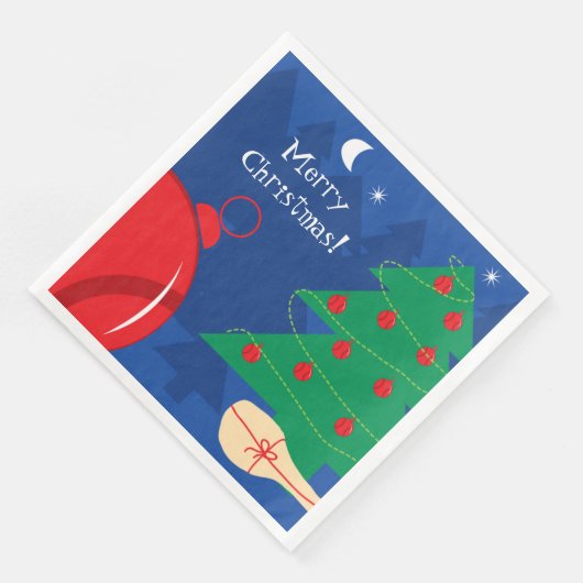 テニスボールとラケットを持つ冬のクリスマスツリー (コーナー)