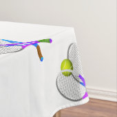 テニスボールとラケット テーブルクロス (インサイチュ)