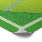 テニスボールと引用文004 ポスター (角)