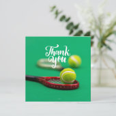 テニスボールと赤ラケットの緑ありがとう (スタンド正面)