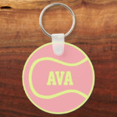 テニスボールのキーチカスタマイズェン – それ！ キーホルダー (正面)