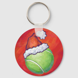 テニスボールのクリスマス キーホルダー