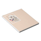 テニスボールのドッグアー絵画ト付きゴールデンレトリバー ノートパッド (アングル)