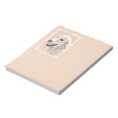 テニスボールのドッグアー絵画ト付きゴールデンレトリバー ノートパッド (回転)