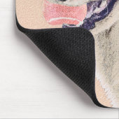 テニスボールのドッグアー絵画ト付きゴールデンレトリバー マウスパッド (コーナー)