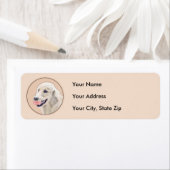 テニスボールのドッグアー絵画ト付きゴールデンレトリバー ラベル (インサイチュ)