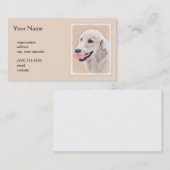 テニスボールのドッグアー絵画ト付きゴールデンレトリバー 名刺 (正面/裏面)