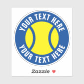 テニスボールのビニール貼りカスタム付け文字 シール (シート)