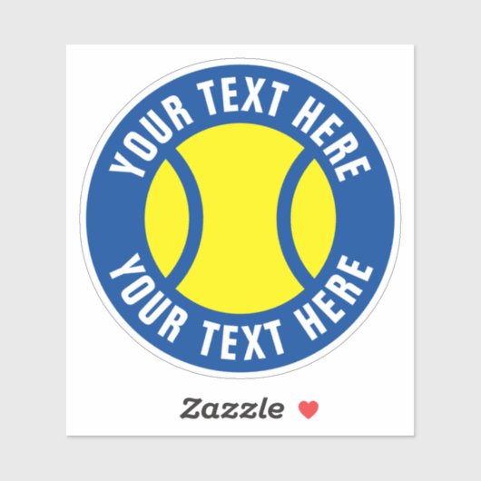 テニスボールのビニール貼りカスタム付け文字 シール (シート)