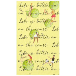 テニスボールのライフはコートの方が良い テーブルクロス